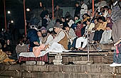 Varanasi - the Ganga Fire Arti at Dashaswamedh Ghat